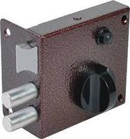 ОМЕГА ЗН3 замок накладной цилиндровый 4 ключа медь (коробка 30 шт.)