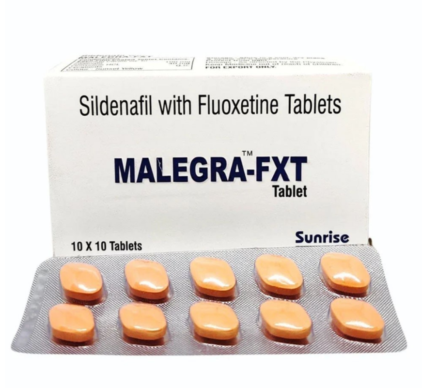 Препарат для усиления эрекции и продления полового акта Malegra FXT (10 таб.)