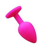 СИЛИКОНОВАЯ АНАЛЬНАЯ ПРОБКА РОЗОВАЯ L, фото 2