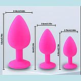СИЛИКОНОВАЯ АНАЛЬНАЯ ПРОБКА РОЗОВАЯ L, фото 9