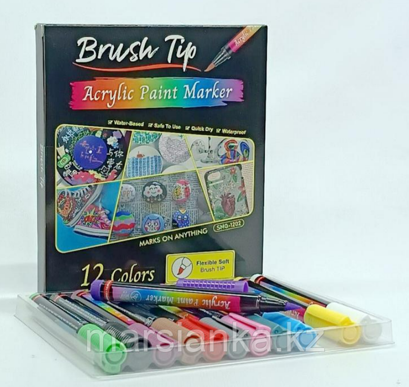 Акриловые маркеры набор, 12шт, фото 1