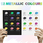 Акриловые маркеры набор "Metallic" ,12шт, фото 2