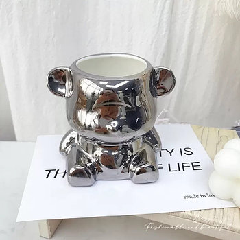 Органайзер Мишка керамика серебро