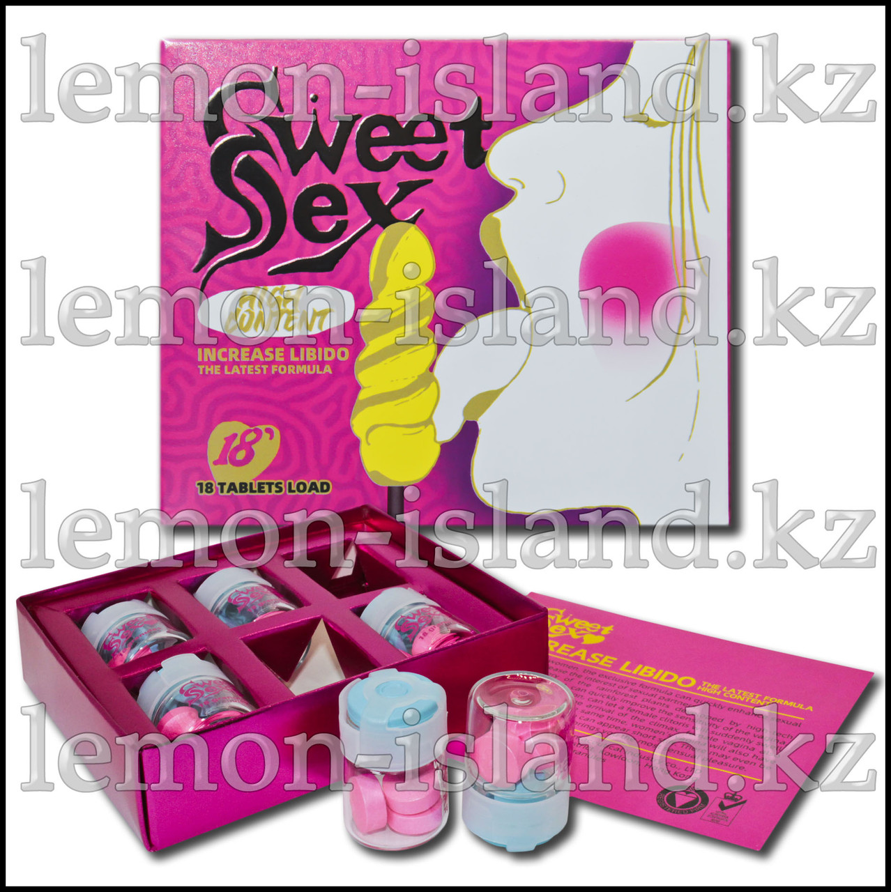 Женские возбуждающие таблетки Sweet Sex (Сладкий секс), 18 таб., фото 1