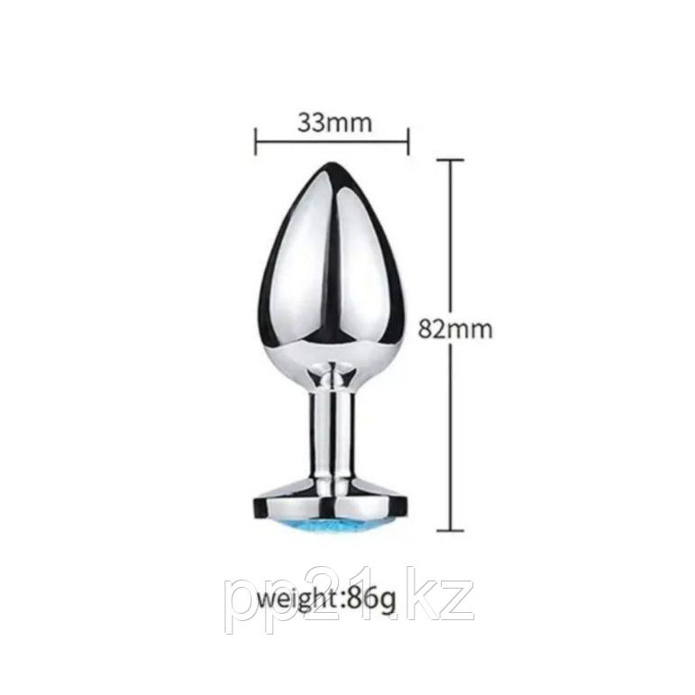 Металлическая анальная пробка М, фото 1