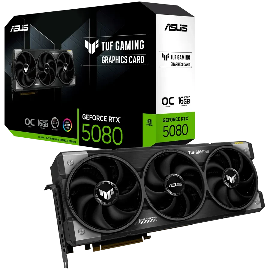 Видеокарта Asus TUF RTX 5080 16GB (TUF-RTX5080-O16G-GAMING), фото 1