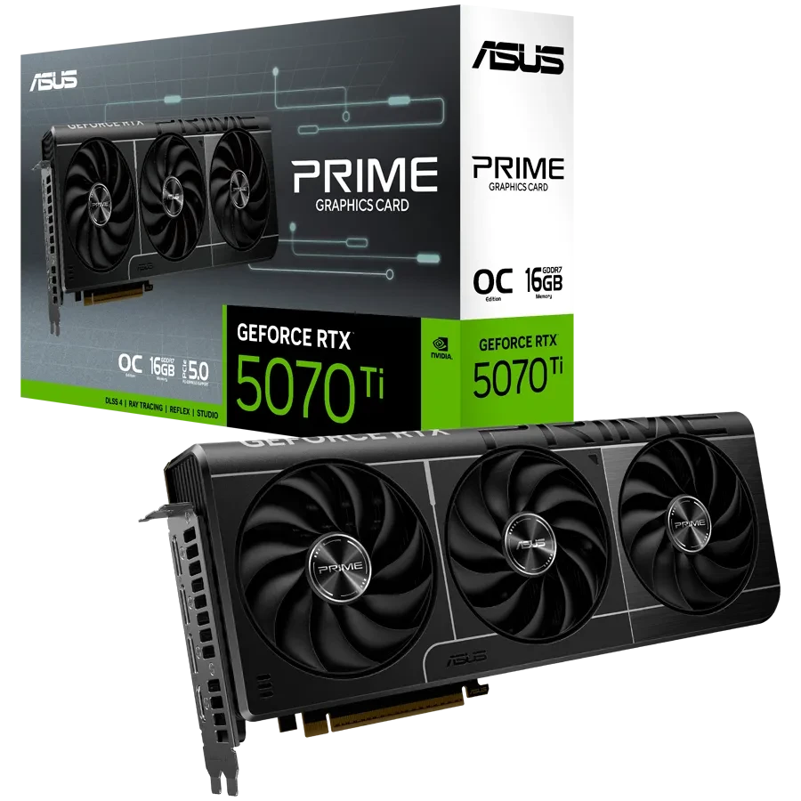 Видеокарта Asus PRIME RTX 5070 Ti 16GB (PRIME-RTX5070TI-O16G), фото 1