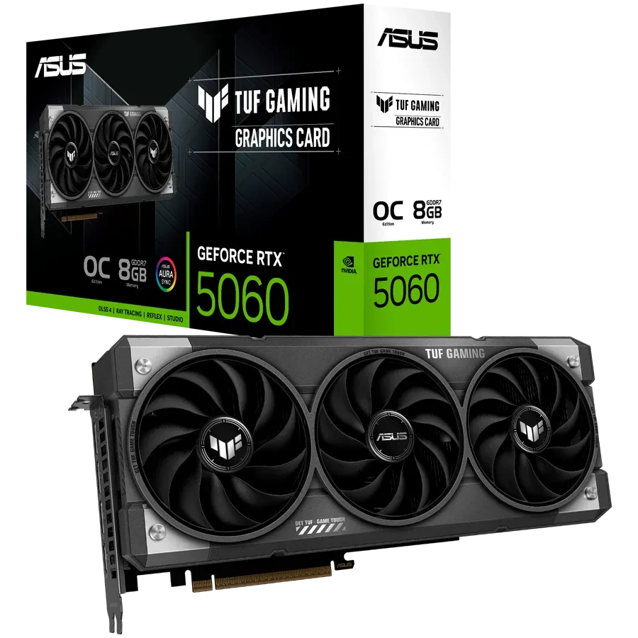 Видеокарта Asus TUF RTX 5060 8GB (TUF-RTX5060-O8G-GAMING), фото 1
