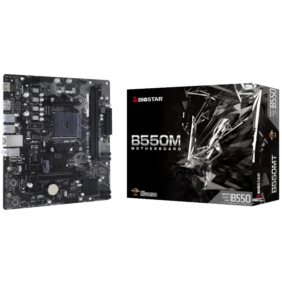 Материнская плата Biostar B550MT Micro ATX (B550MT), фото 1