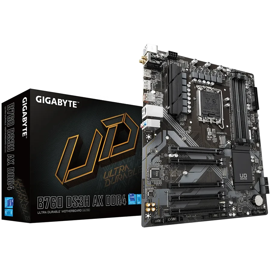Материнская плата Gigabyte B760 DS3H AX DDR4 LGA1700 ATX (B760 DS3H AX DDR4), фото 1