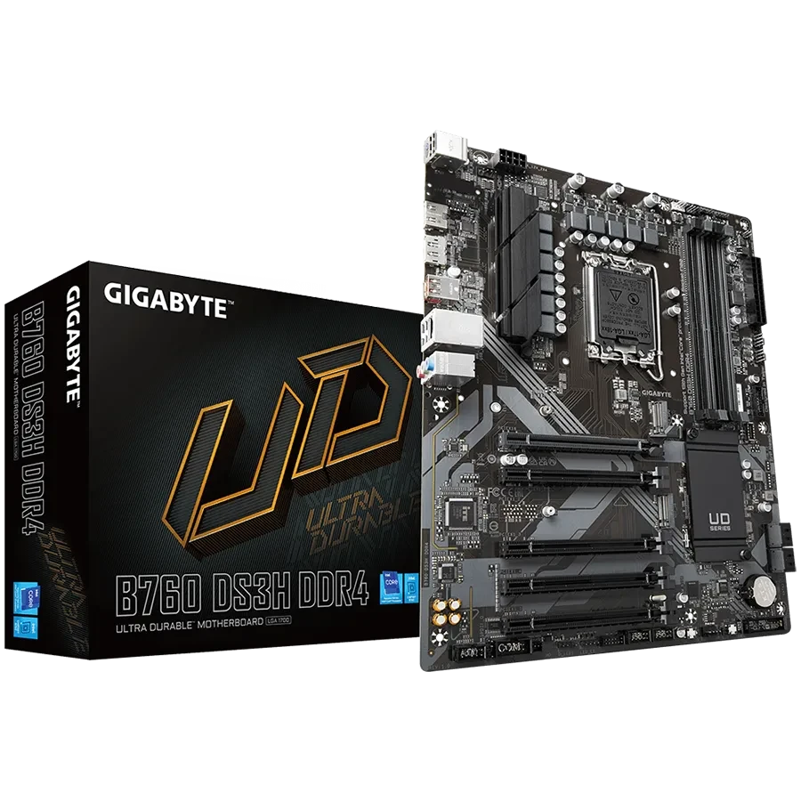 Материнская плата Gigabyte B760 DS3H DDR4 LGA1700 ATX (B760 DS3H DDR4), фото 1