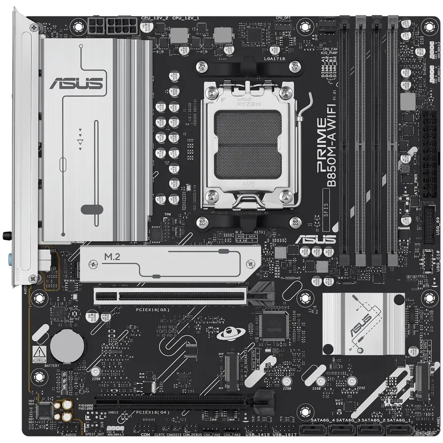 Материнская плата Asus PRIME B850M-A WIFI mATX (PRIME B850M-A WIFI), фото 1