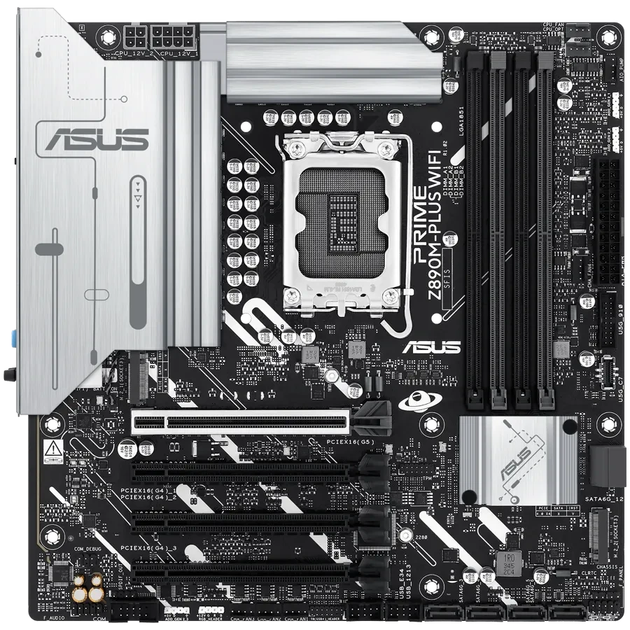 Материнская плата Asus PRIME Z890M-PLUS WIFI mATX (PRIME Z890M-PLUS WIFI), фото 1
