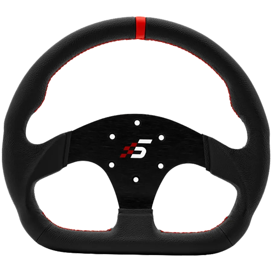 Руль для симулятора SIMAGIC D-Shaped 325mm Leather (P-325D(K)(LEATHER)), фото 1