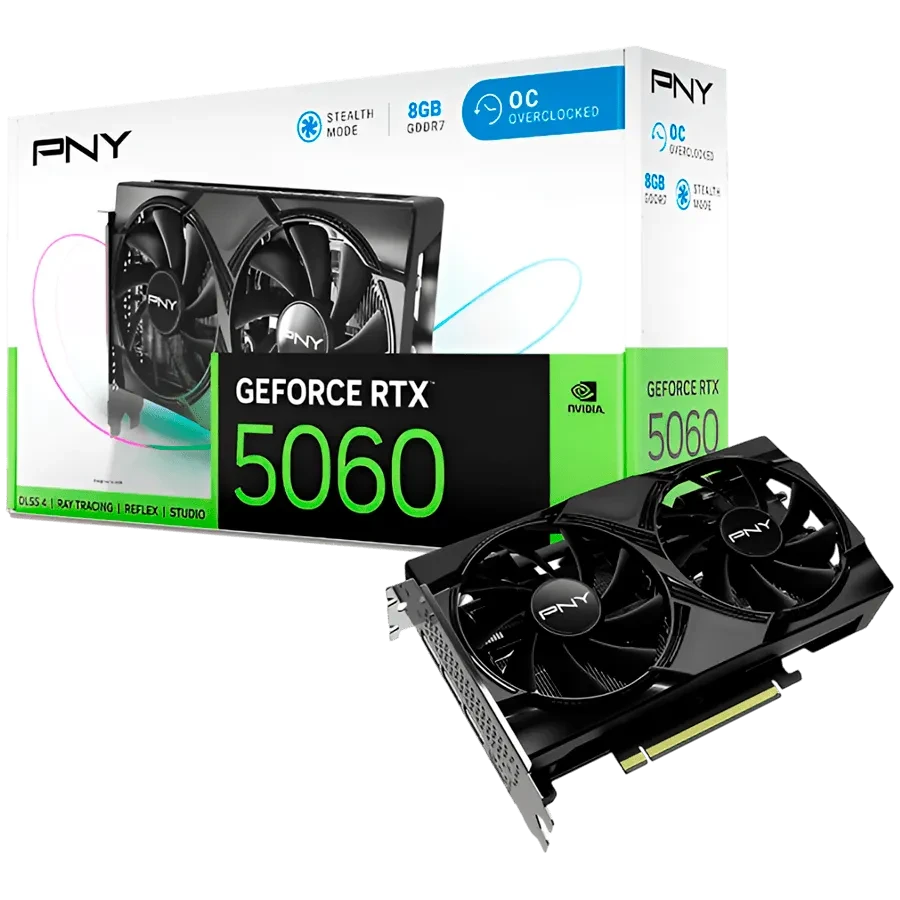 Видеокарта PNY GeForce RTX 5060 8GB (VCG50608DFXPB1-O), фото 1
