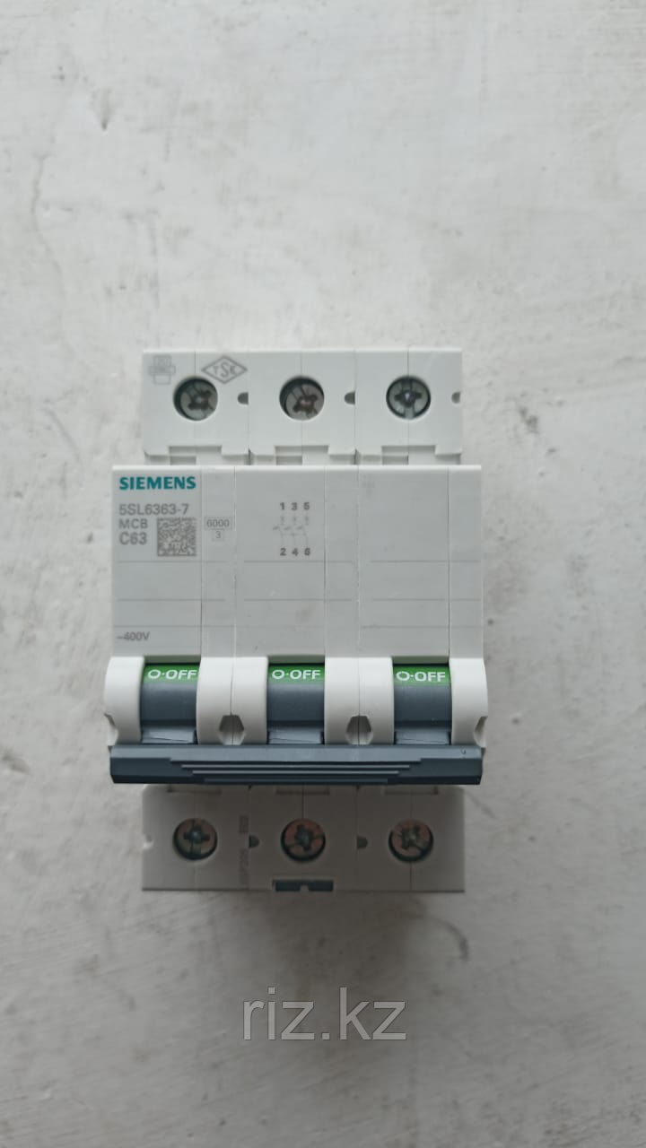 Автоматический выключатель Siemens 5SL6363-7, 63A, 3P, 400V, фото 1