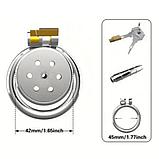 Пояс верности из нержавеющей стали с катетером 45мм, фото 2