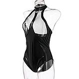 Боди черный латексный, фото 5