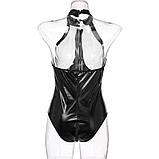 Боди черный латексный, фото 6