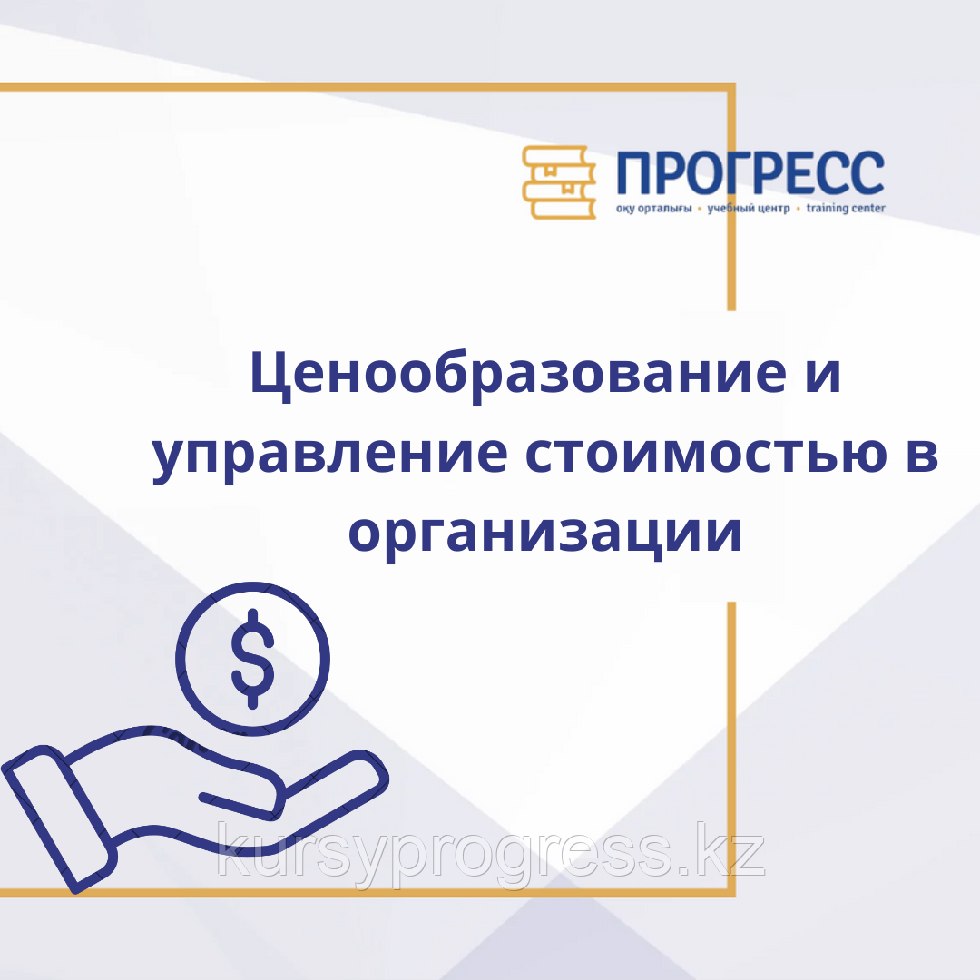 Курс "Ценообразование и управление стоимостью в организации", фото 1
