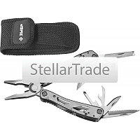 ЗУБР 12 в 1, облегченная рукоятка 105 мм, мультитул, многофункциональный инструмент (47752)