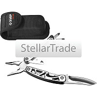 ЗУБР 11 в 1, металлическая рукоятка 110 мм, мультитул, многофункциональный инструмент (47770)