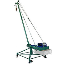 Кран стреловой поворотный "МАСТЕР-3" 1000 кг 50 м с противовесами и колесами