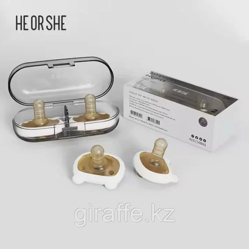 HEORSHE Соски пустышки День и Ночь 3м+, фото 1