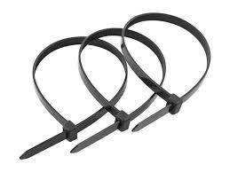 Кабельные стяжки из нержавеющей стали с черным нейлоновым покрытием 229 x 6,35 мм | Cable Craft