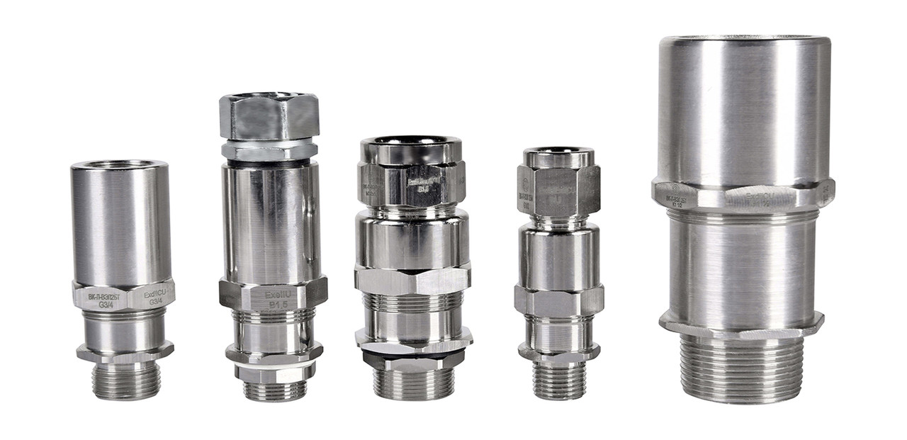 Explosion-proof brass nickel plated cable gland | Взрывозащищенный кабельный ввод из никелированной латуни |, фото 1