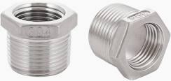 REDUCER, FOR CABLE GLAND: 3/4 NPT MALE TO 1/2 NPT FEMALE,BRASS, NICKEL PLATED, EX D & EX E & EX NR & EX TB, фото 1