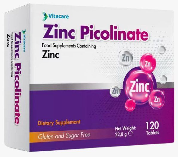Vitacare Zinc Picolinate для укрепления иммунитета 120шт