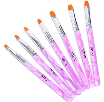 Набор кистей для геля, 7шт