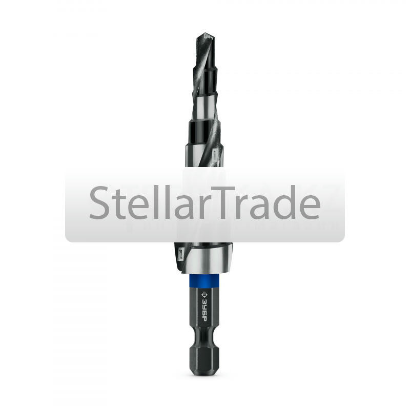 ЗУБР BLACK FORCE 4-12мм, 9 ступеней, винтовая проточка, сверло ступенчатое, ПРОФЕССИОНАЛ (29671-4-12-9)