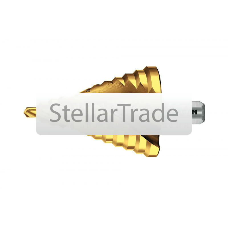 URAGAN 6-52мм, 12 ступеней, винтовая спираль, сверло ступенчатое(29658-6-52-12)