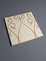 Коробка кпод платок бежевый узор 25,5*25,5*2