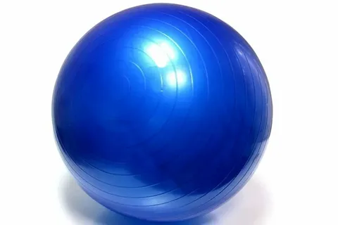 Гимнастический мяч (Фитбол) 75 гладкий синий