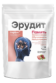 Напиток для памяти «Эрудит»  с клубникой, 14 саше по 2г.