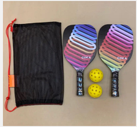 Набор для игры в пиклбол COKA , 2 ракетки, 2 мяча, стекловолокно