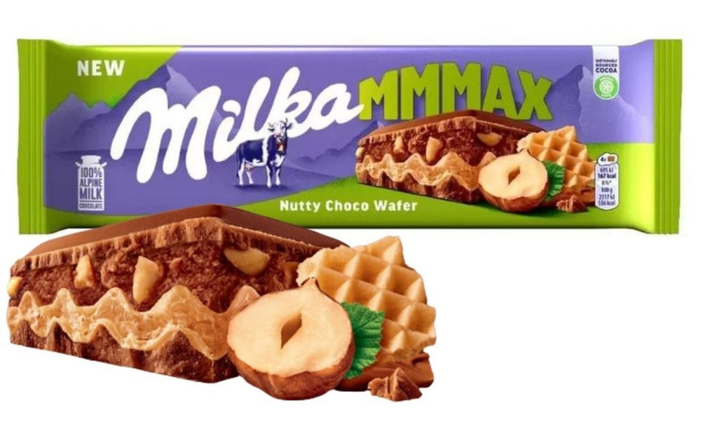 Шоколадная плитка Milka Nutty Choco Wafer MMMAX (270 грамм)