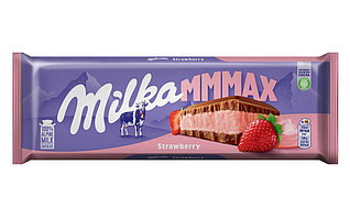 Шоколадная плитка Milka Strawberry Клубника MMMAX (300 грамм)