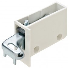 Крепление меб., для навеса шкафа, пласт., белое, правое, фото 1