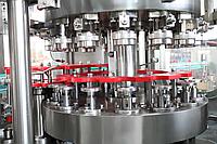Линия розлива для газированных напитков в металлические банки с отрывной крышкой