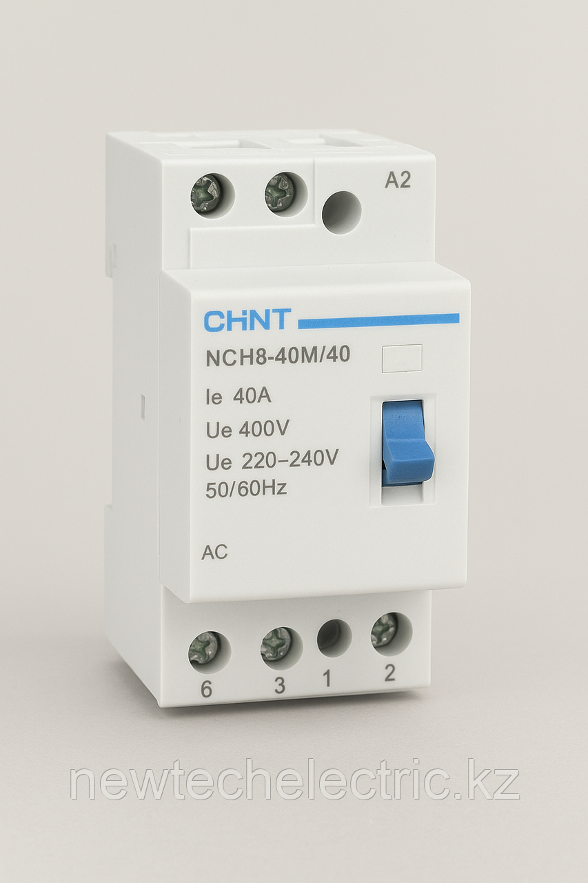Контактор модульный NCH8-40M/40 AC 220-240В 50/60Гц ручное управление (R), фото 1