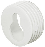 Мебельная подвеска, наружний D 20 мм, внутренний D 16 мм, пластмасса, белый