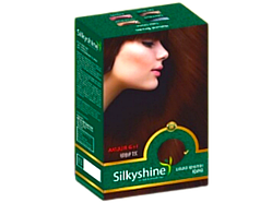 Хна для окрашивания волос Silkyshine, коричневая,1 пакетик,10гр