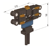 Токосъёмник 95JD-7P/40A для закрытых троллейных шинопроводов HFP95 (7-полюсная система)