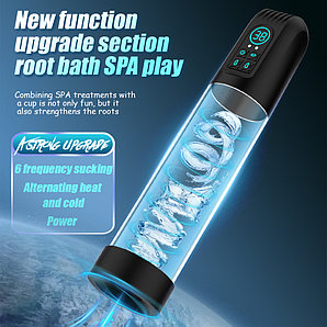 USB - Вакуумная помпа для члена с гидро-массажем.