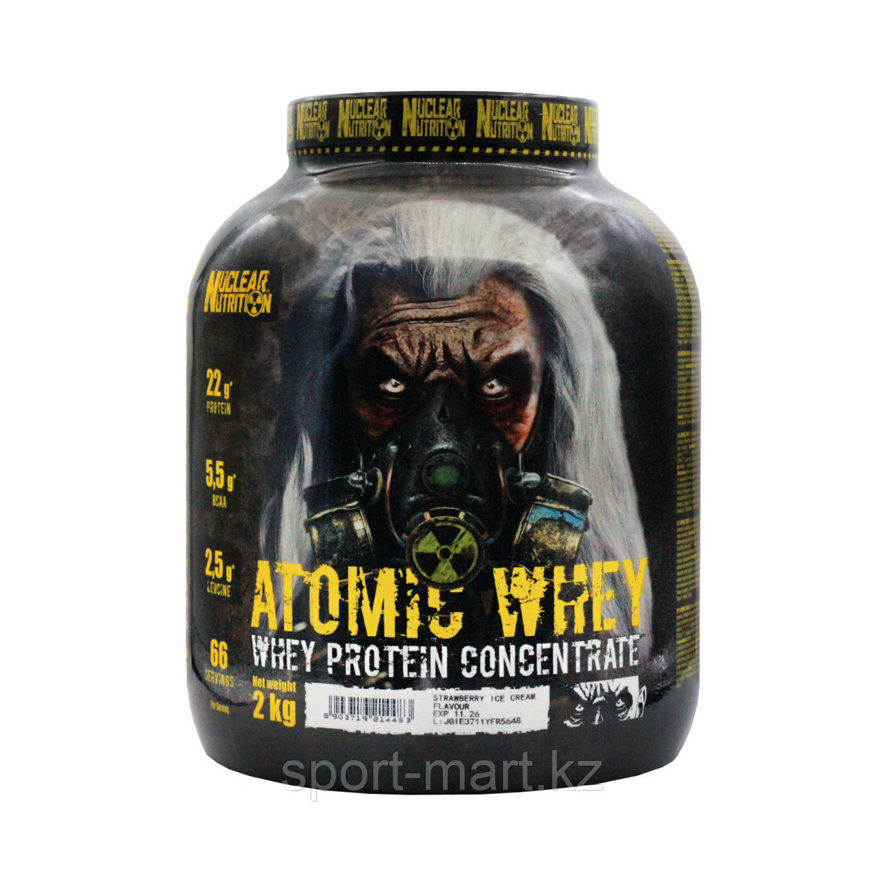 Протеин сывороточный Nuclear nutrition Atomic whey 66 порций 2000 гр, фото 1
