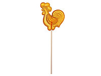 Леденец Петушок со вкусом апельсина, желтый, 21 гр.